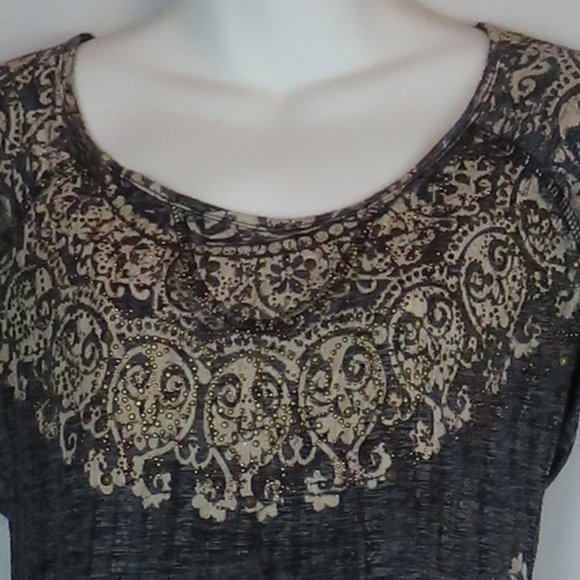 Studded Decorative Accent Top - Picture 6 of 7